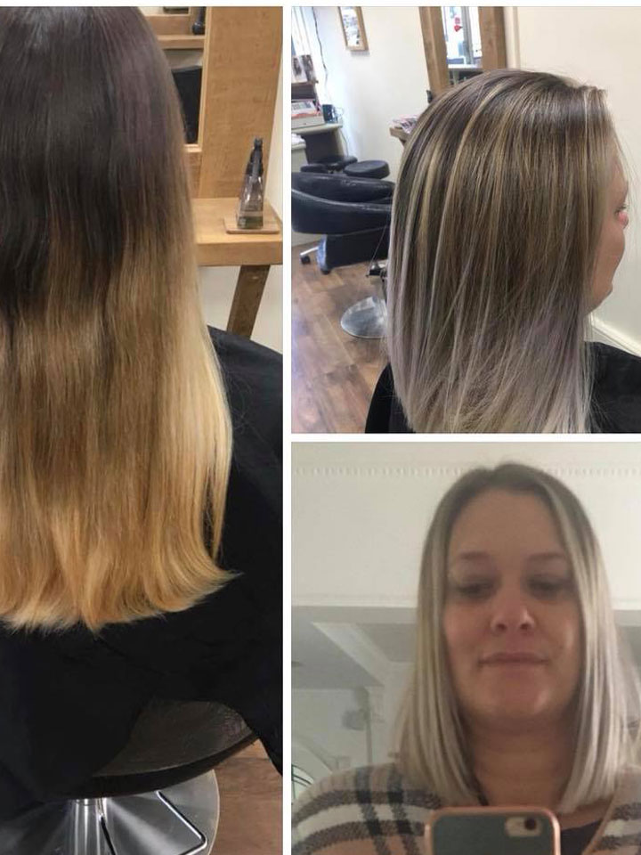 short blonde hair